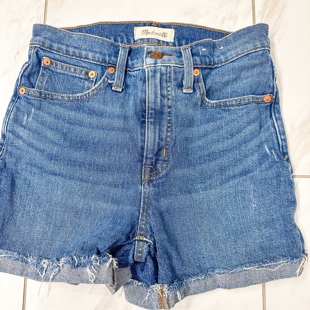 Madewell Women's Blue Denim Shorts